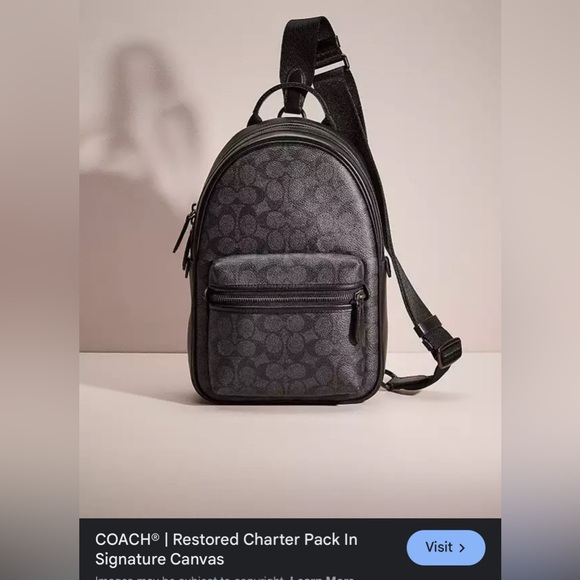 Coach Restored Charter Pack in Signature Canvas - Picture 3 of 13